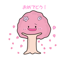 Cherry blossoms pippi sticker #4404106