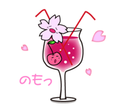 Cherry blossoms pippi sticker #4404107