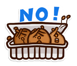 Fermented soybeans says NO! sticker #4404276