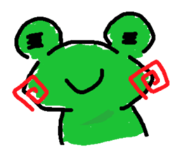 ribbitfrog sticker #4404839