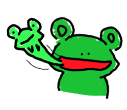 ribbitfrog sticker #4404855