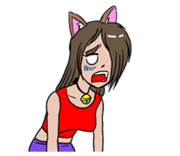 Cat girls Stickers sticker #4405009