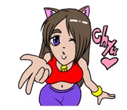 Cat girls Stickers sticker #4405016
