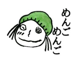 Showa Retro old hag sticker #4405234