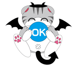 Angels and Demons? ! Tweets Scottish-cat sticker #4405683