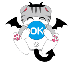 Angels and Demons? ! Tweets Scottish-cat sticker #4405683