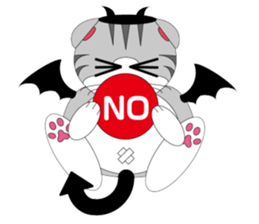 Angels and Demons? ! Tweets Scottish-cat sticker #4405684