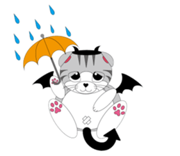 Angels and Demons? ! Tweets Scottish-cat sticker #4405690