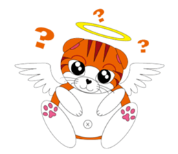 Angels and Demons? ! Tweets Scottish-cat sticker #4405691