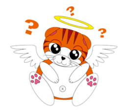Angels and Demons? ! Tweets Scottish-cat sticker #4405691