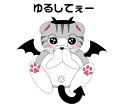 Angels and Demons? ! Tweets Scottish-cat sticker #4405694