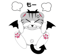 Angels and Demons? ! Tweets Scottish-cat sticker #4405699