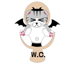 Angels and Demons? ! Tweets Scottish-cat sticker #4405703