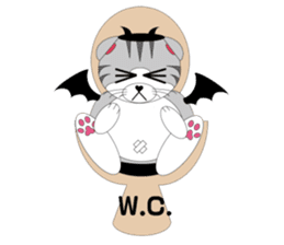 Angels and Demons? ! Tweets Scottish-cat sticker #4405703