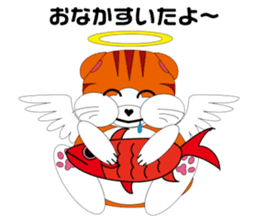 Angels and Demons? ! Tweets Scottish-cat sticker #4405708
