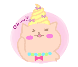 Cute cat TROIS sticker #4406352