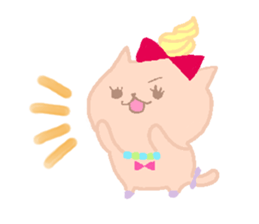 Cute cat TROIS sticker #4406373
