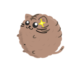 Round of Cat sticker #4406563