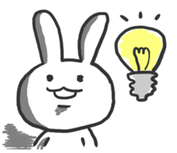 Glib rabbit sticker #4406637