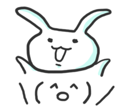 Glib rabbit sticker #4406639
