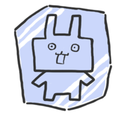 Glib rabbit sticker #4406646