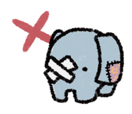 Tattered stuffed sticker #4406810