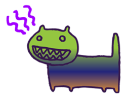 Psychedelic cats sticker #4407036