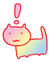 Psychedelic cats sticker #4407048