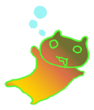 Psychedelic cats sticker #4407057
