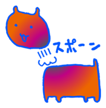 Psychedelic cats sticker #4407061