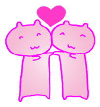 Psychedelic cats sticker #4407066