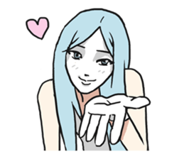 AsB - Silent Girls Vol.2 Colorful Silent sticker #4407837