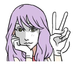 AsB - Silent Girls Vol.2 Colorful Silent sticker #4407860