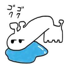 Strange black and white giraffe sticker #4408000