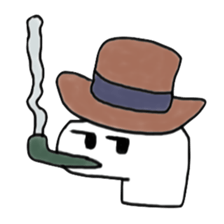 Strange black and white giraffe sticker #4408024