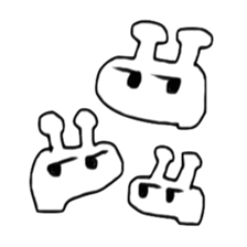 Strange black and white giraffe sticker #4408028