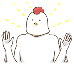 Mask of the chicken sticker #4408674