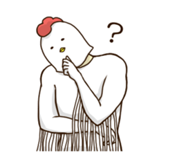 Mask of the chicken sticker #4408676