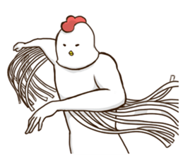 Mask of the chicken sticker #4408689