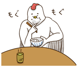 Mask of the chicken sticker #4408694