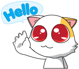 Koneko Eye Red sticker #4408792