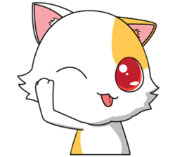 Koneko Eye Red sticker #4408794