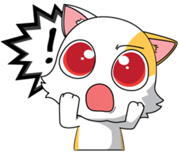 Koneko Eye Red sticker #4408796