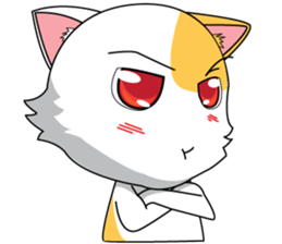 Koneko Eye Red sticker #4408805