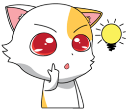 Koneko Eye Red sticker #4408819