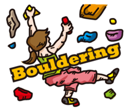 Hello  Bouldering sticker #4409032