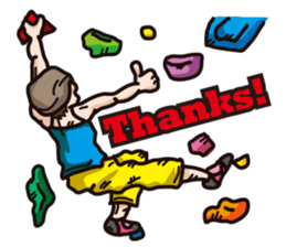 Hello  Bouldering sticker #4409047