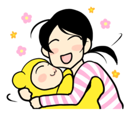 Childcare diary of Naomi mom sticker #4409085