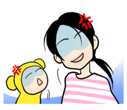 Childcare diary of Naomi mom sticker #4409089