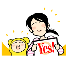 Childcare diary of Naomi mom sticker #4409100